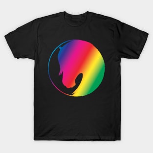 Rainbow horse silhouette T-Shirt